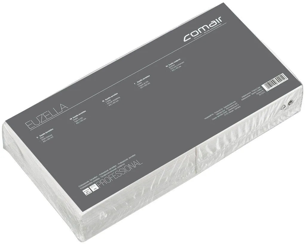 Comair Euzella Servietten weiß 250 Stück 2-fach 40 x 40 cm