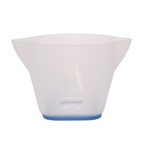Comair Messbecher 450ml transp. blau Fuß rubberrzed