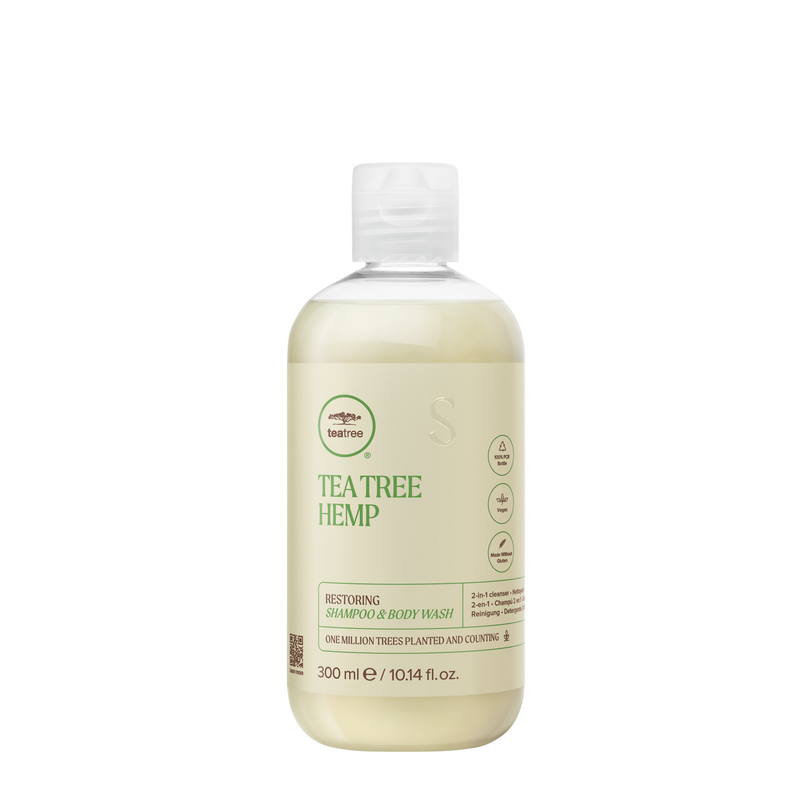 Tea Tree Hemp Restoring Shampoo & Body Wash 300 ml