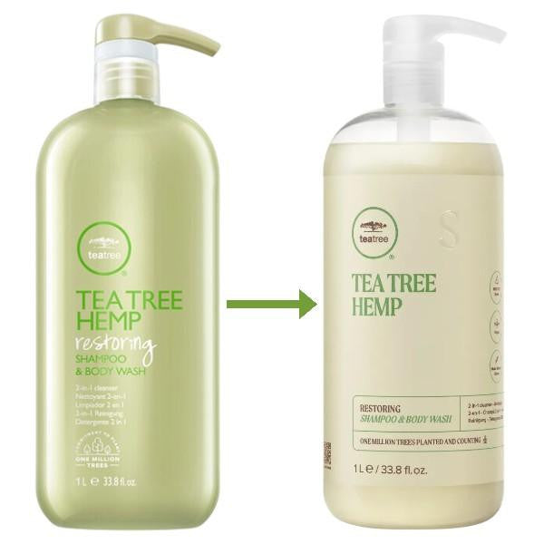 Tea Tree Hemp Restoring Shampoo & Body Wash 1.000 ml 1L