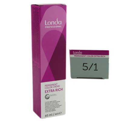 Londa Cremehaarfarbe Hellbraun asch 5/1 60 ml