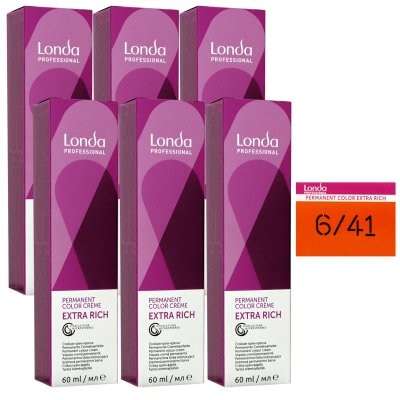Londa Cremehaarfarbe Dunkelblond kupfer-asch 6/41 60 ml