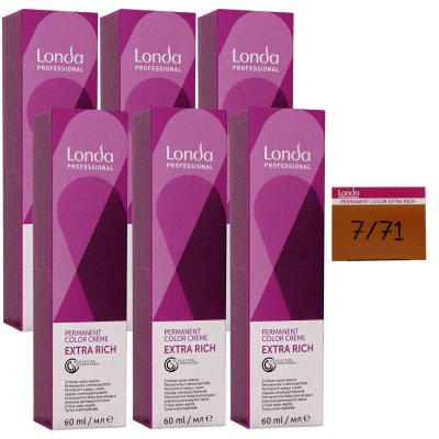 Londa Cremehaarfarbe Mittelblond braun-asch 7/71 60 ml
