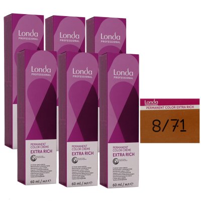 Londa Cremehaarfarbe Hellblond braun-asch 8/71 60 ml