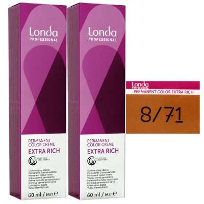 Londa Cremehaarfarbe Hellblond braun-asch 8/71 60 ml
