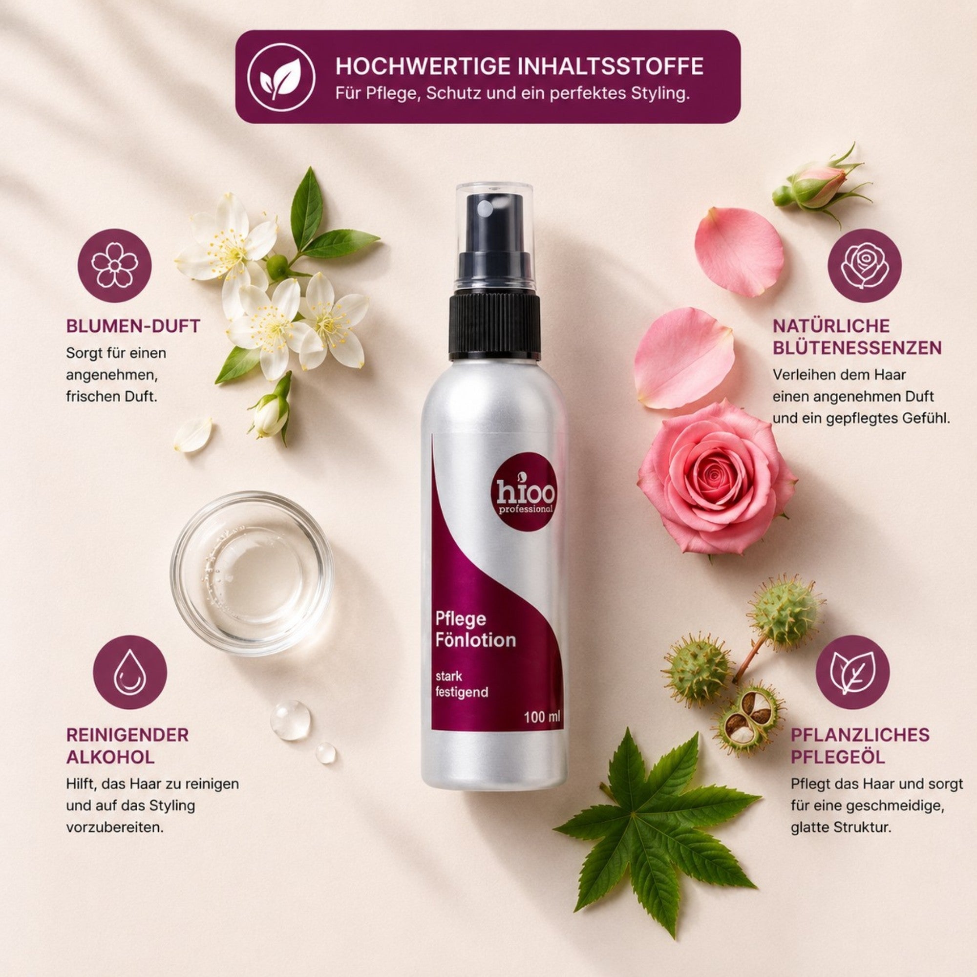 hioo Pflege Fönlotion S, 100ml